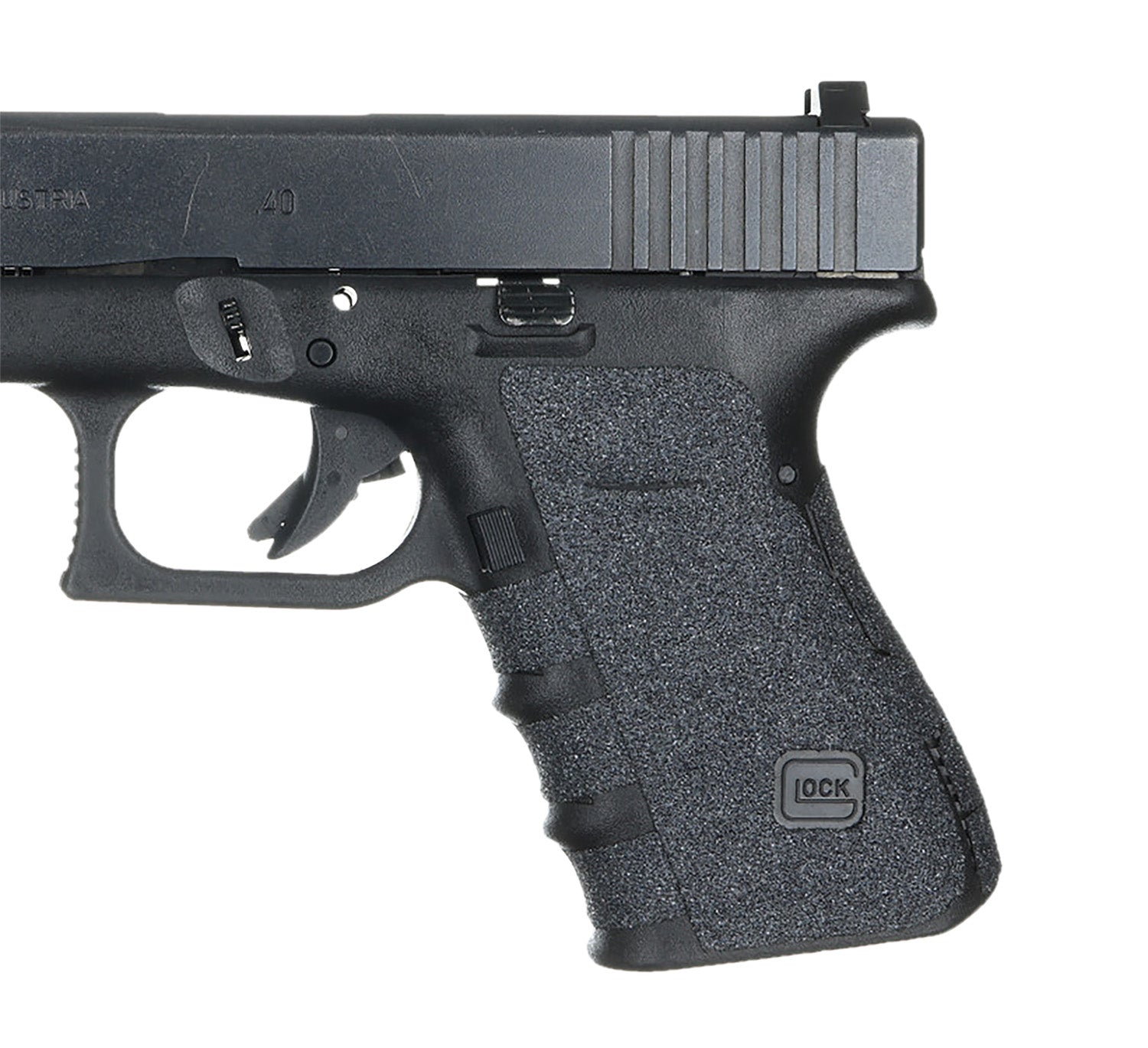 Talon Grips 110G Adhesive Grip Compatible w/Glock 19/23/25/32/38 Gen4 w/No Backstrap, Black Textured Granulate