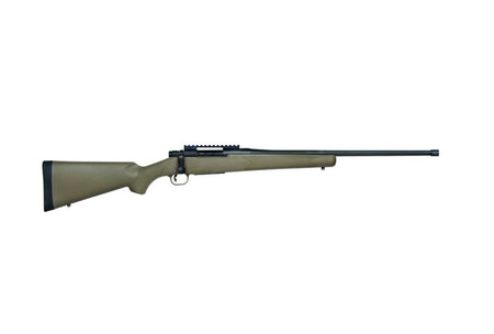 Mossberg 28253 Patriot Predator Full Size 22-250 Rem 5+1 22" Matte Blued Fluted Threaded Barrel, Matte Blued Stainless Steel Receiver w/Picatinny Rail, Flat Dark Earth Fixed Synthetic Stock