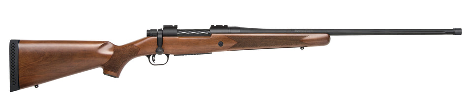 Mossberg 28132 Patriot Full Size 300 Win Mag 3+1 24" Matte Blued Fluted Threaded Barrel, Drilled & Tapped Matte Blued Stainless Steel Receiver, Walnut Fixed Stock, Right Hand
