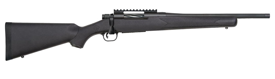 Mossberg 28232 Patriot Carbine 350 Legend 5+1 18" Matte Blued Threaded Bull Barrel, Matte Blued Picatinny Rail Receiver, Black Fixed Synthetic Stock