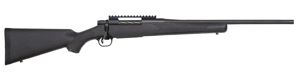 Mossberg 28234 Patriot Carbine 300 Win Mag 5+1 20" Matte Blued Threaded Bull Barrel, Matte Blued Drilled & Tapped Receiver, Fixed Black Synthetic Stock
