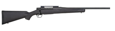 Mossberg 28235 Patriot Carbine 7mm PRC 3+1 20" Matte Blued Threaded Bull Barrel, Matte Blued Picatinny Rail Receiver, Black Fixed Synthetic Stock