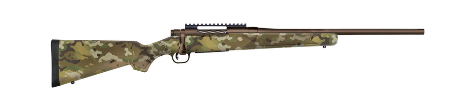 Mossberg 28276 Patriot Compact 308 Win 5+1 18" Patriot Brown Cerakote Threaded Bull Barrel, Patriot Brown Cerakote Steel Receiver w/Picatinny Rail, MultiCam Fixed Synthetic Stock