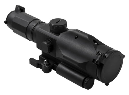NcStar VSRTP3940GV3 SRT Gen 3 Black Hardcoat Anodized 3-9x40mm Illuminated P4 Sniper Reticle Green Laser