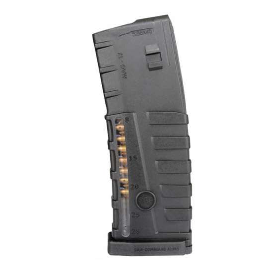Command Arms 223 30rd Clear Window AR-15/M-16 Poly Black