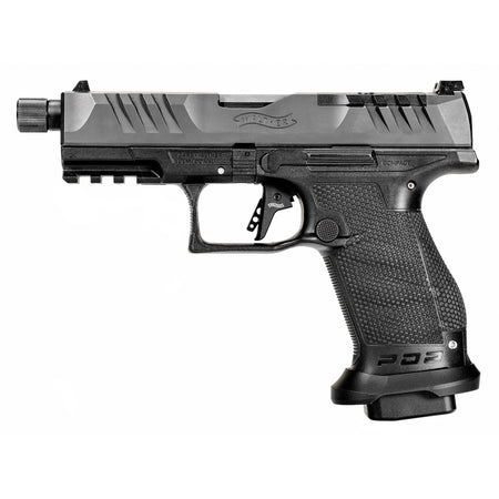 Walther Arms 2844176 PDP Pro SD Compact Frame 9mm Luger 18+1 4.60" Black Threaded Barrel, Black Optic Ready/Serrated Steel Slide, Black Polymer Frame w/Picatinny Rail, Medium Backstrap Grip