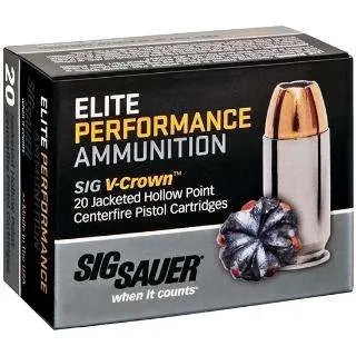 Sig Sauer .357 Sig Elite Performance 125gr JHP Ammo