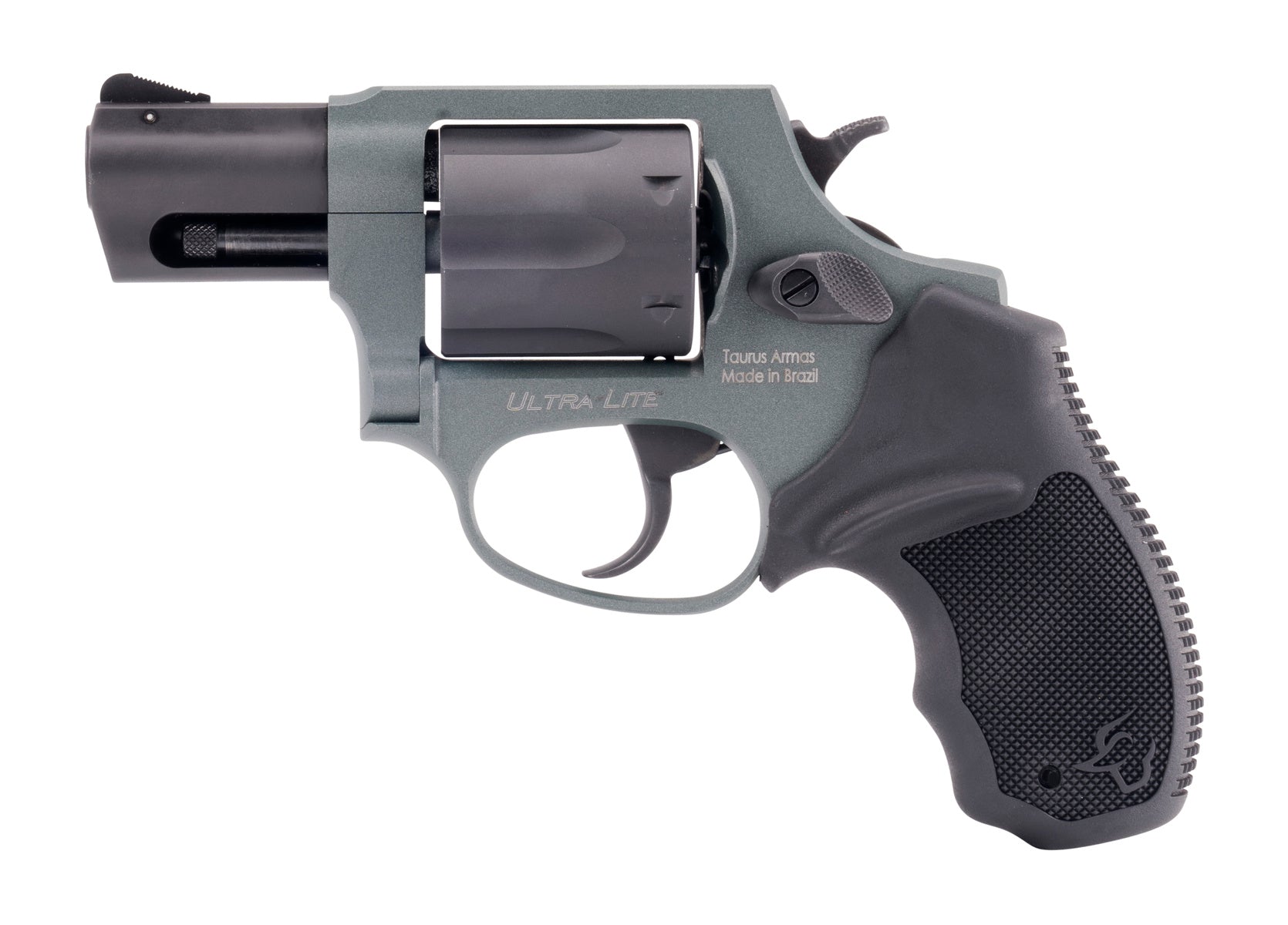 Taurus 2-85621ULC27 856 Ultra-Lite Small 38 Special 6 Shot 2" Matte Black Alloy Steel Barrel & Cylinder, Cerakote Charcoal Green Aluminum Frame, Transfer Bar Safety, Exposed Hammer