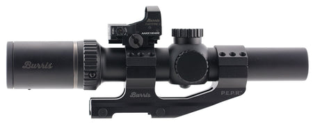 Burris 200437-FF MTAC  1-4x 24mm Obj 100-32 ft @ 100 yds FOV 30mm Tube Black Matte Finish Illuminated Ballistic CQ (SFP) w/FastFire 3 RD & 30mm AR-PEPR Mount
