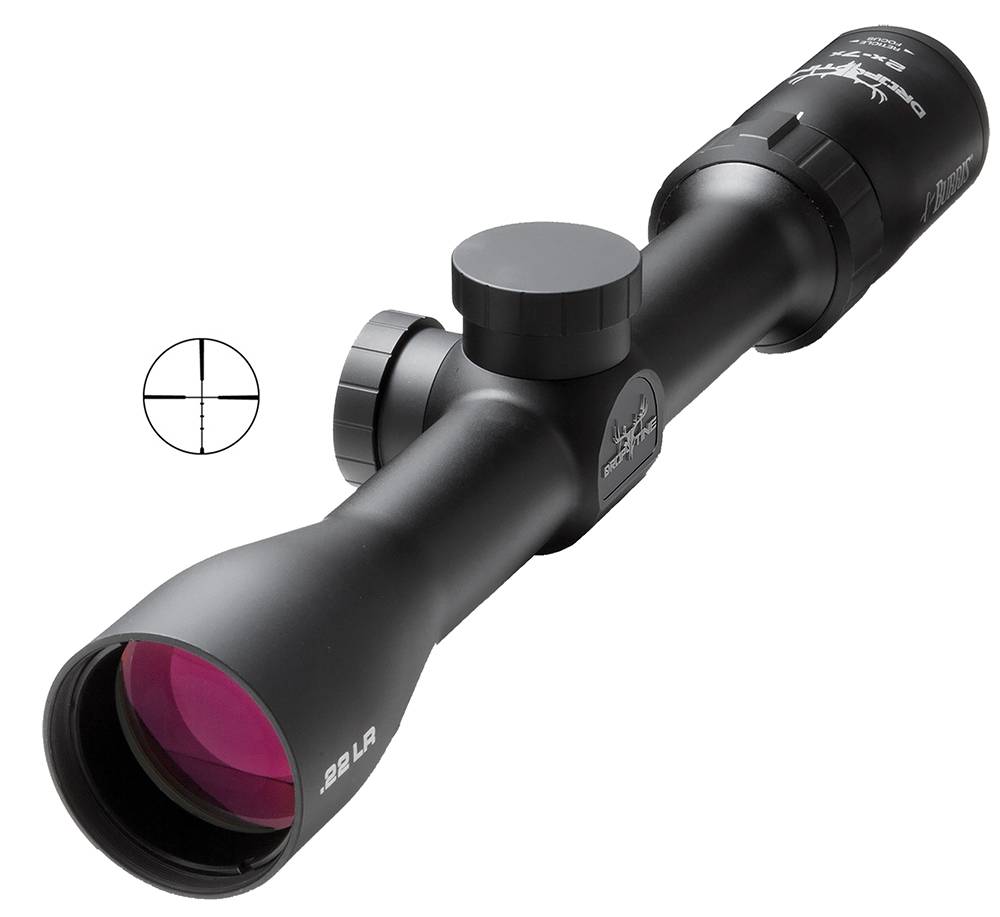 Burris 200015 Droptine 2-7x 35mm Obj 45-13 ft @ 100 yds FOV 1" Tube Black Matte Finish Ballistic Plex 22 (SFP)