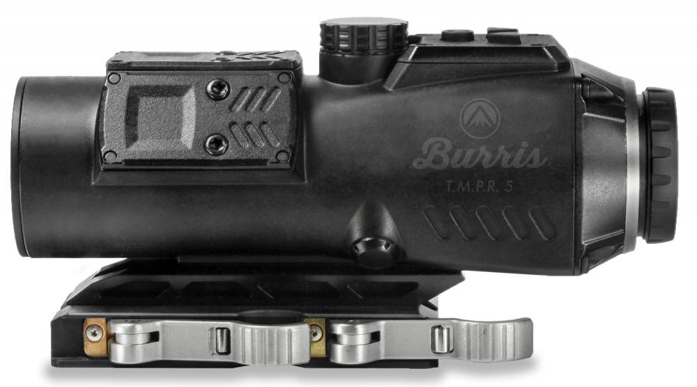 Burris 300229 T.M.P.R. 5 Prism Sight Combo 5x 32mm Obj Illuminated Ballistic AR Red/Green/Blue Black Matte CR123A Lithium