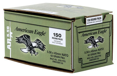 FED AMMO AE 5.56X45 600RD CASE 62GR.GREEN TIP TACTICAL