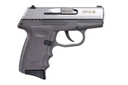 SCCY CPX3TTSG 380 PSTL STS/SNPR GRAY NO SAFETY 10RD