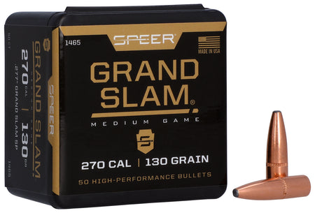 Speer 1465 Grand Slam 270Cal 130gr Soft Point 50 Per Box/5 Case