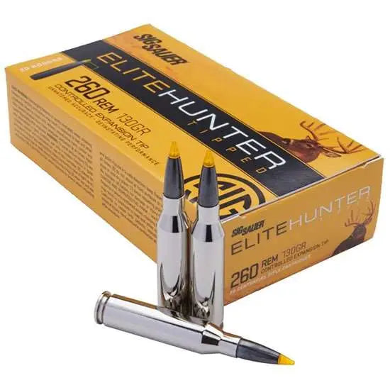 Sig Sauer .260 Remington Hunting 130gr PolyTip Ammo