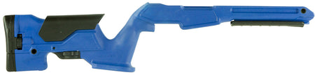 Archangel AAP1022BB Precision Stock Bullseye Blue Synthetic Fixed with Adjustable Cheek Riser for Ruger 10/22 Ambidextrous Hand