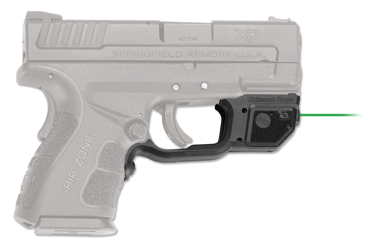 Crimson Trace 0163301 Laserguard Springfield XD Mod2, Green Laser Black Polymer