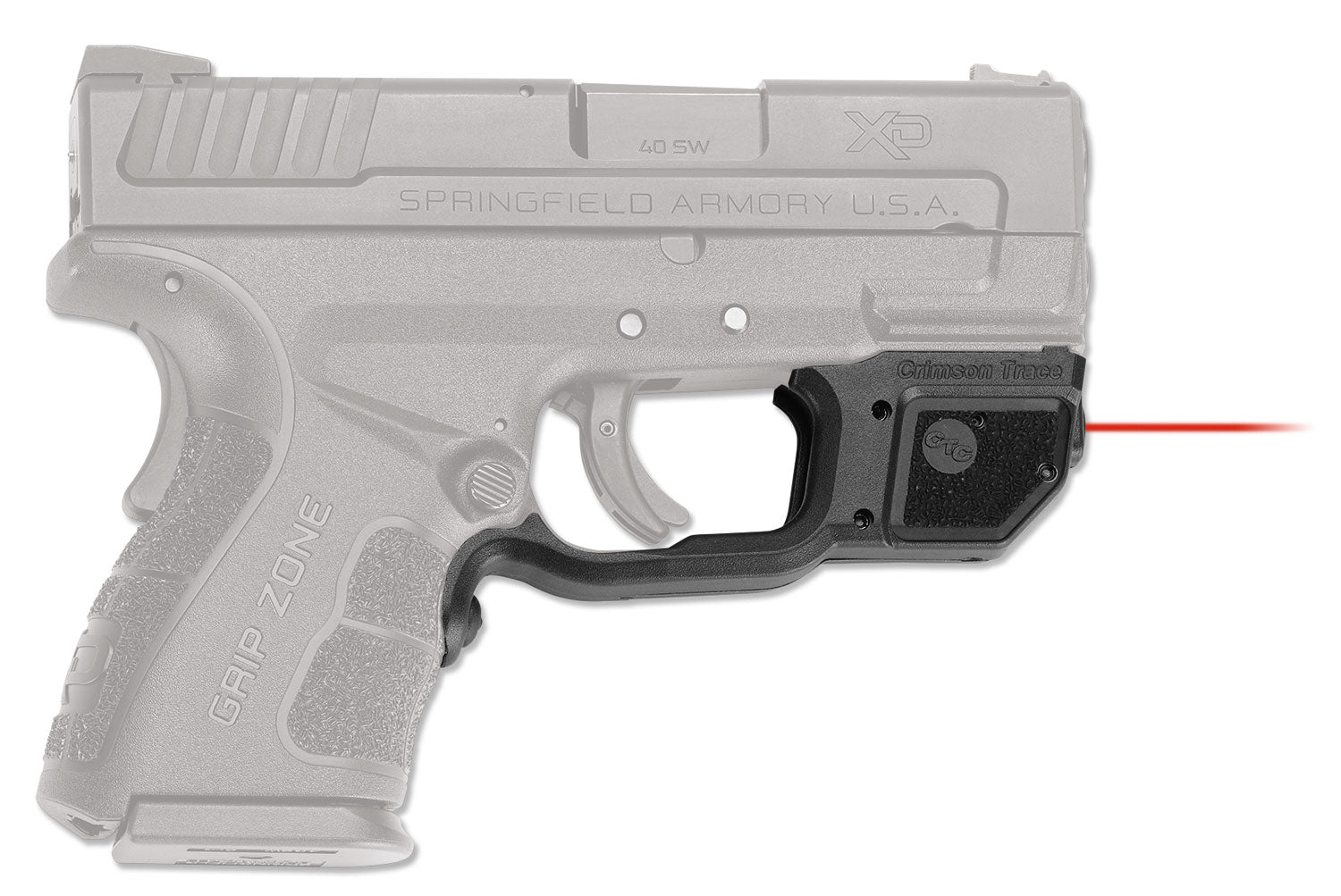 Crimson Trace 0163201 Laserguard Springfield XD Mod2, Red Laser Black Polymer