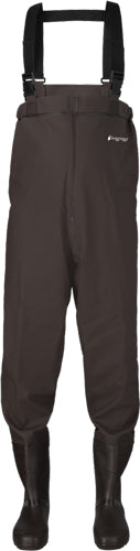 FROGG TOGGS MEN'S RANA PVC LUG CHEST WADER BROWN SIZE 12