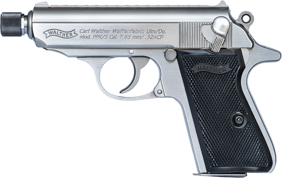 Walther Arms PPK/S 32 ACP 7+1 3.30" Stainless Steel