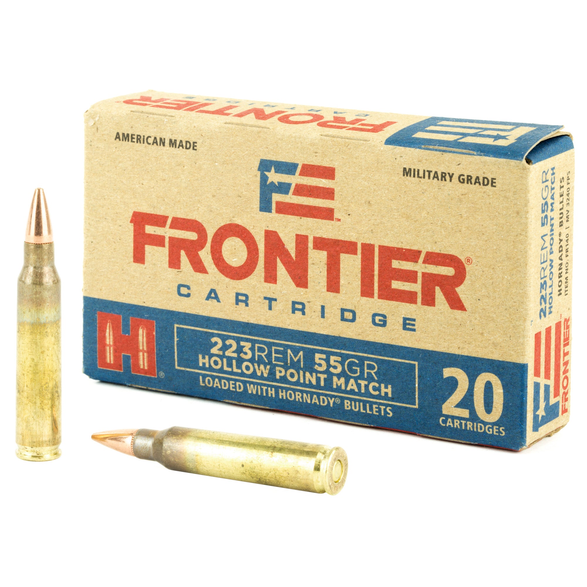 Hornady .223 Rem Frontier 55gr HP Match Ammo