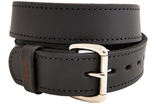 VERSACARRY DOUBLE PLY LEATHER BELT 38"X1.5" HEAVY DUTY BLK