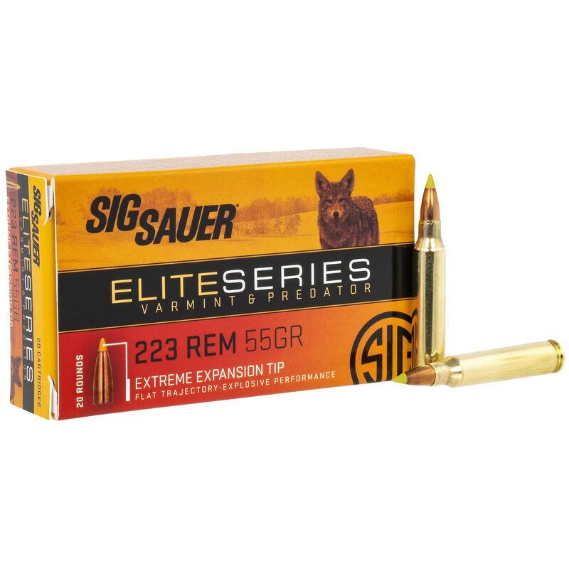 Sig Sauer .223 Rem Elite Varmint & Predator 55gr Extreme Expansion Tip Ammo