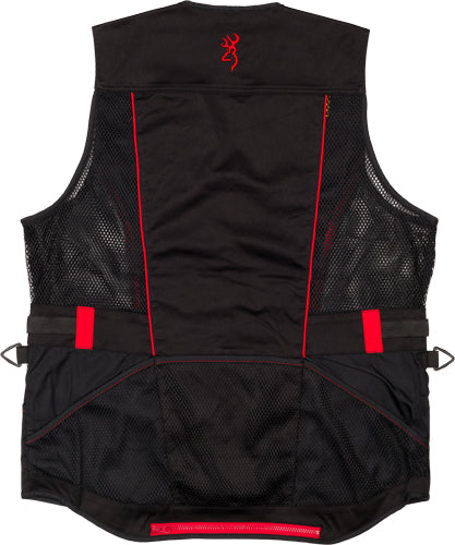 BROWNING ACE SHOOTING VEST R-HAND XL BLACK/RED TRIM