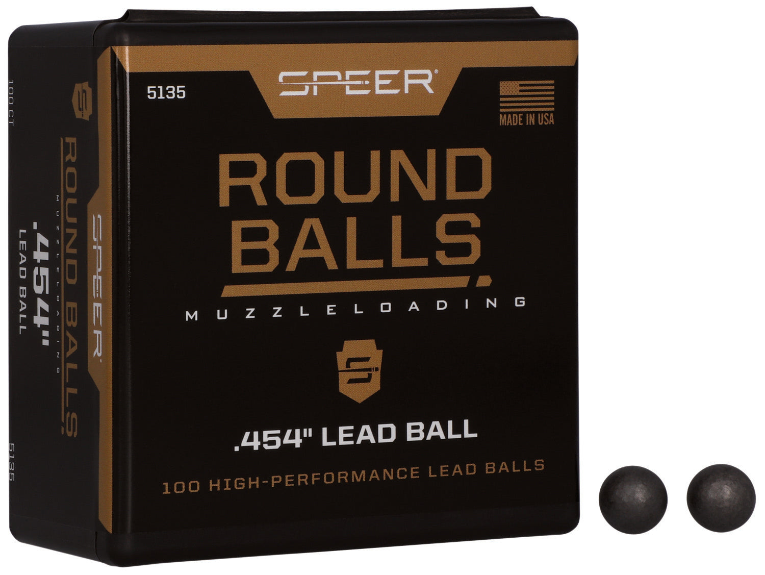 Speer 5135 Lead Balls 44Cal Lead Ball 140gr 100 Per Box/5 Case