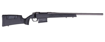 Weatherby 3WR047MMPR2T 307 Range SF 7mm PRC 5+1 22" Tungsten Cerakote Heavy Threaded Barrel, Tungsten Cerakote Drilled & Tapped Steel Receiver, Adj Cheek Piece & LOP Black Synthetic Stock