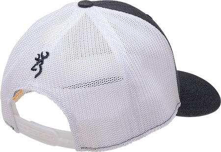 BROWNING CAP MUSTANG 110 MESH BACK REC FLAG PATCH NAVY