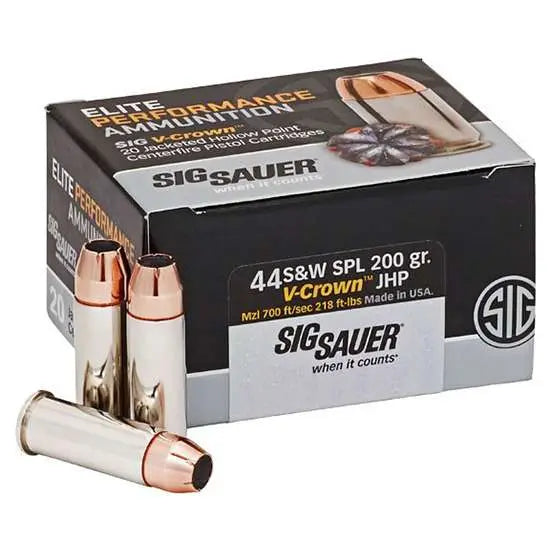 Sig Sauer .44 S&W Special  200gr JHP Ammo