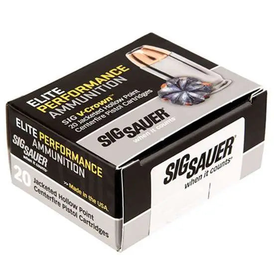 Sig Sauer .44 Magnum ELITE PERFORMANCE V- JHP Hollow Point Personal Defense 240gr JHP Ammo
