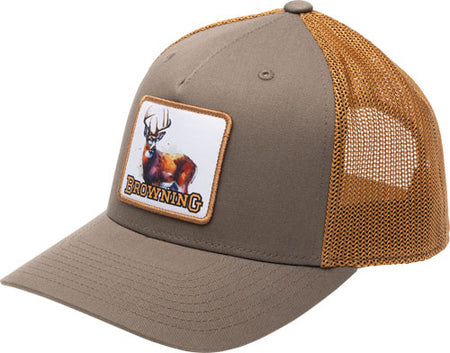 BROWNING CAP CHASE SNAPBACK DEER MAJOR BROWN OSFM*