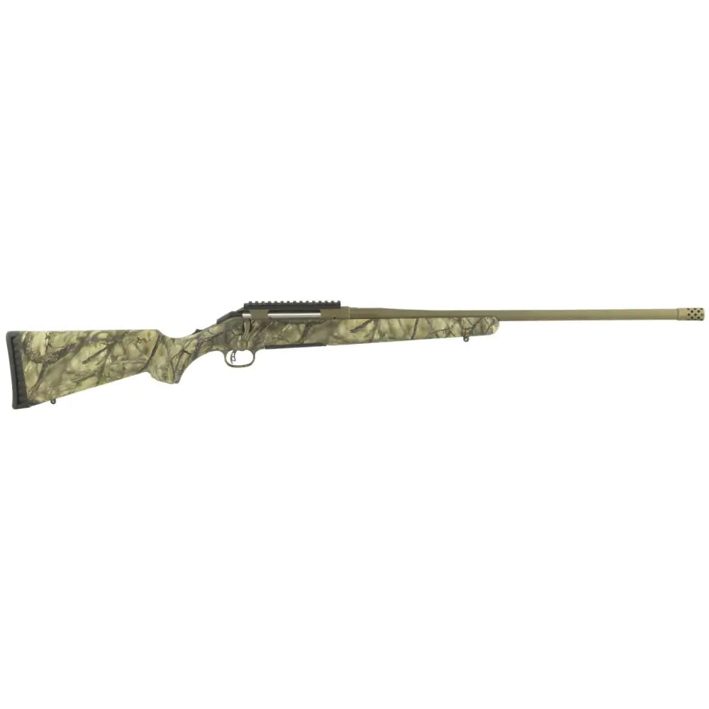 dRUGER AMERICAN GO WILD 30-06 SPFLD 22" BRNT BRNZ THRDED BBL, CAMO STOCK, 4RD