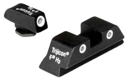 Trijicon 600227 Bright & Tough Night Sights Green/Tritium White Outline Front Sight-Green/Tritium White Outline Rear Sight Glock 20/21 Large Frame