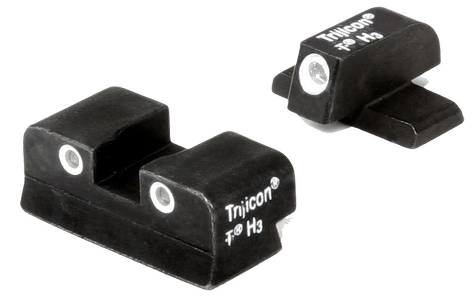 Trijicon 600465 Bright & Tough Night Sights Green/Tritium White Outline Front Sight-Green/Tritium White Outline Rear Sight Sig Sauer .40 S&W/.45 ACP #6 Front/#8 Rear