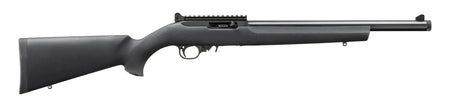 Ruger 32024 10/22 22 LR 10+1 16.12" Satin Black Threaded Barrel, Black Alloy Steel Receiver w/Picatinny Rail, Black Hogue Overmolded Synthetic Stock