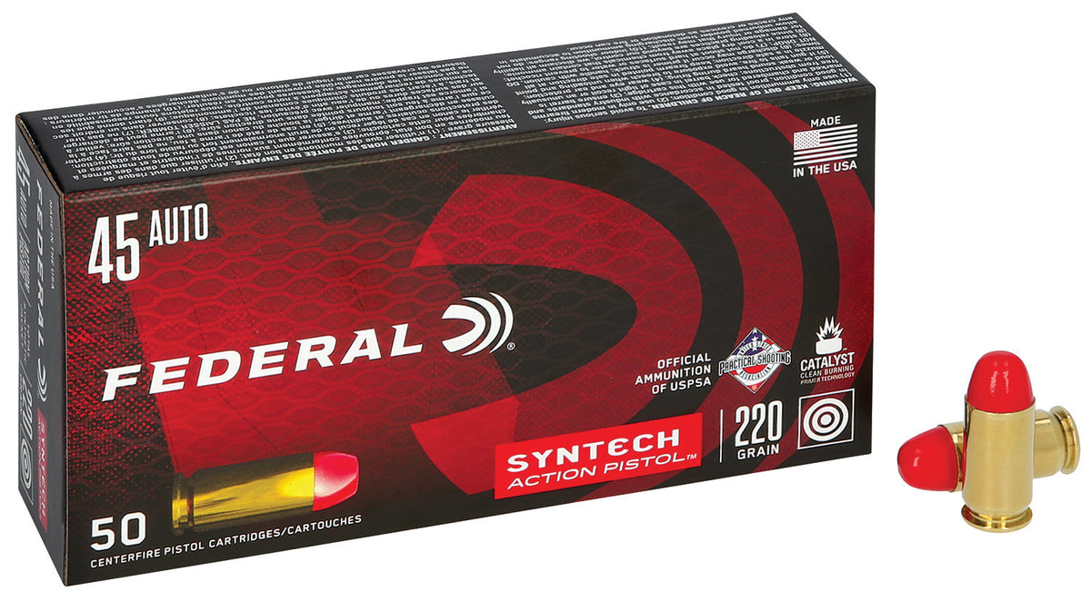 Federal .45 ACP Syntech Action Pistol Total 220gr JFN Ammo
