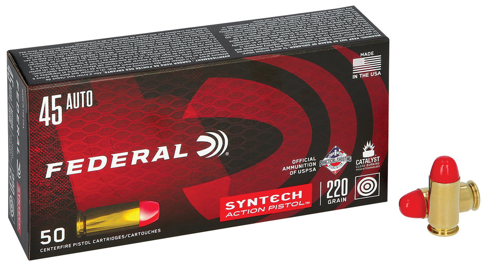Federal .45 ACP Syntech Action Pistol Total 220gr JFN Ammo