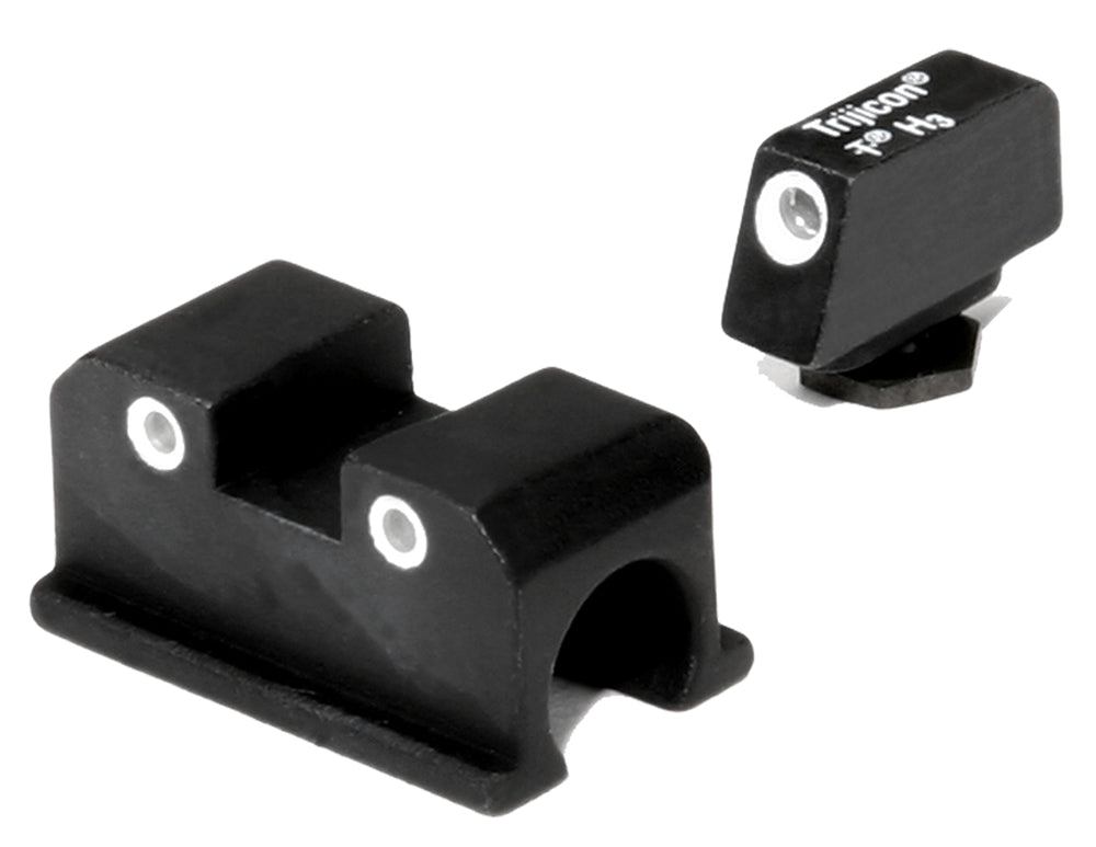 Trijicon 600505 Bright & Tough Night Sights Green/Tritium White Outline Front Sight-Green/Tritium White Outline Rear Sight Walther Arms P99/PPQ/PPQ M2