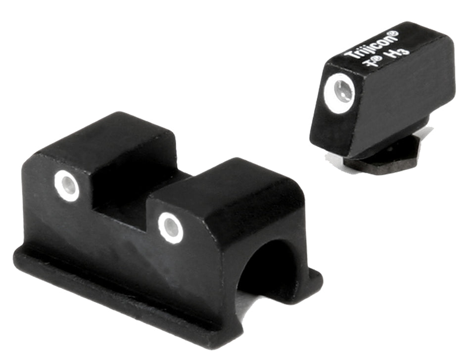 Trijicon 600505 Bright & Tough Night Sights Green/Tritium White Outline Front Sight-Green/Tritium White Outline Rear Sight Walther Arms P99/PPQ/PPQ M2