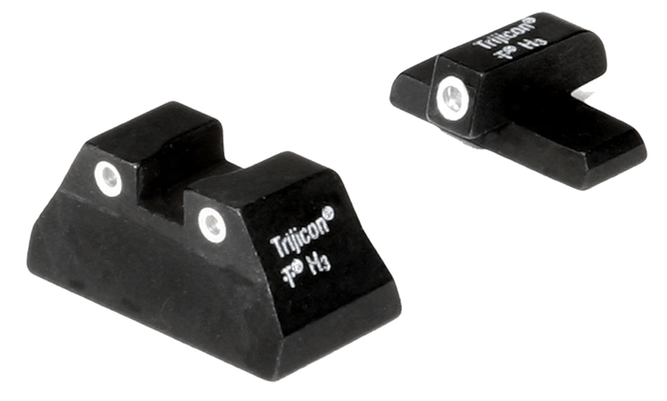 Trijicon 600268 Bright & Tough Night Sights Green/Tritium White Outline Front Sight-Green/Tritium White Outline Rear Sight H&K USP Compact