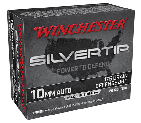 Winchester 10mm Auto Super X Silvertip 175gr JHP Ammo
