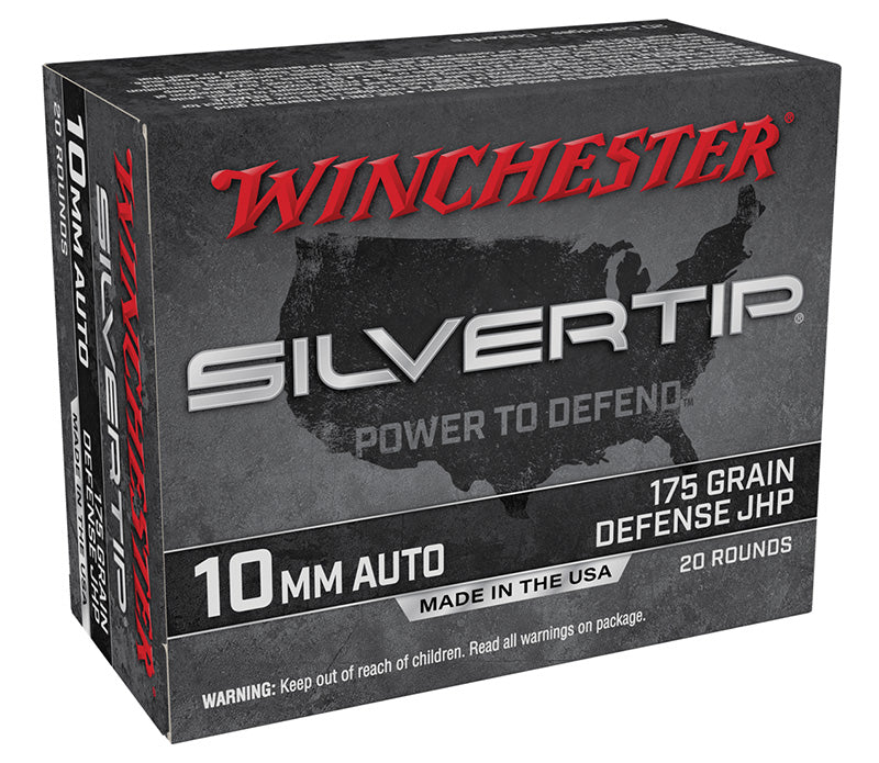 Winchester 10mm Auto Super X Silvertip 175gr JHP Ammo