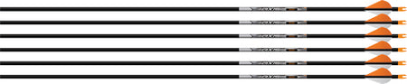 EASTON AXIS 5MM SPT 400 W/HO 6-PACK W/ 2" BLAZER VANES
