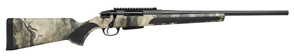 Stevens 19456 334 Bolt Action 243 Win 3+1 20" Camo/Dark Gray Carbon Steel Receiver Integrated Recoil Lug Ergonomic/Recoil Pad Synthetic Stock Picatinny Rail Right Hand
