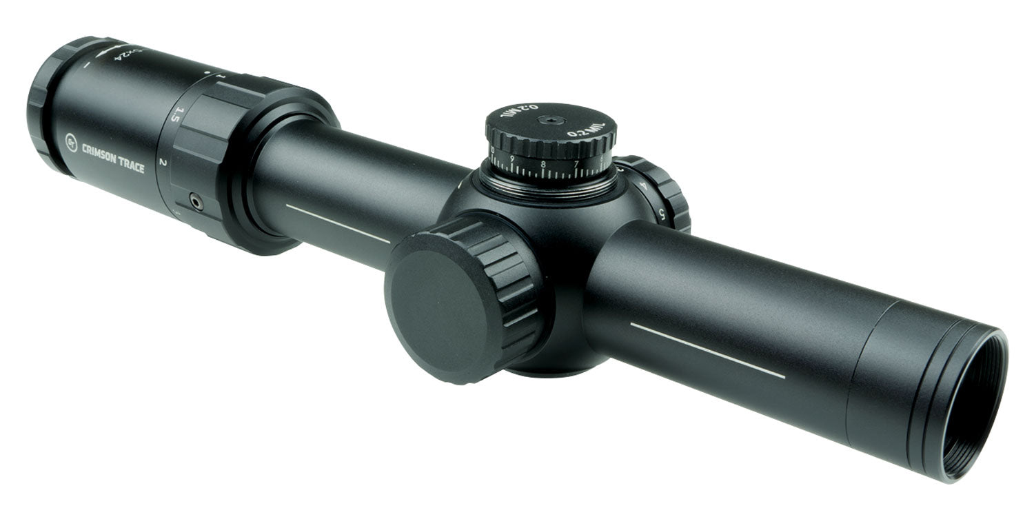 CRIMSON TRACE 3 SERIES TACTICAL RIFLESCOPE RED LED ILLUMINATED RETICLE 1-5X24MM MIL/MIL FFP