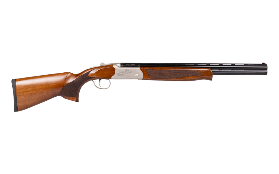EAA GIRSAN 336002 Balikli Blue Label Youth 410 Bore Break Open 3" 2rd 18.50" Blued Over/Under Vent Rib Barrel, Aluminum Pheasant Engraved Receiver, Fixed Turkish Walnut Stock