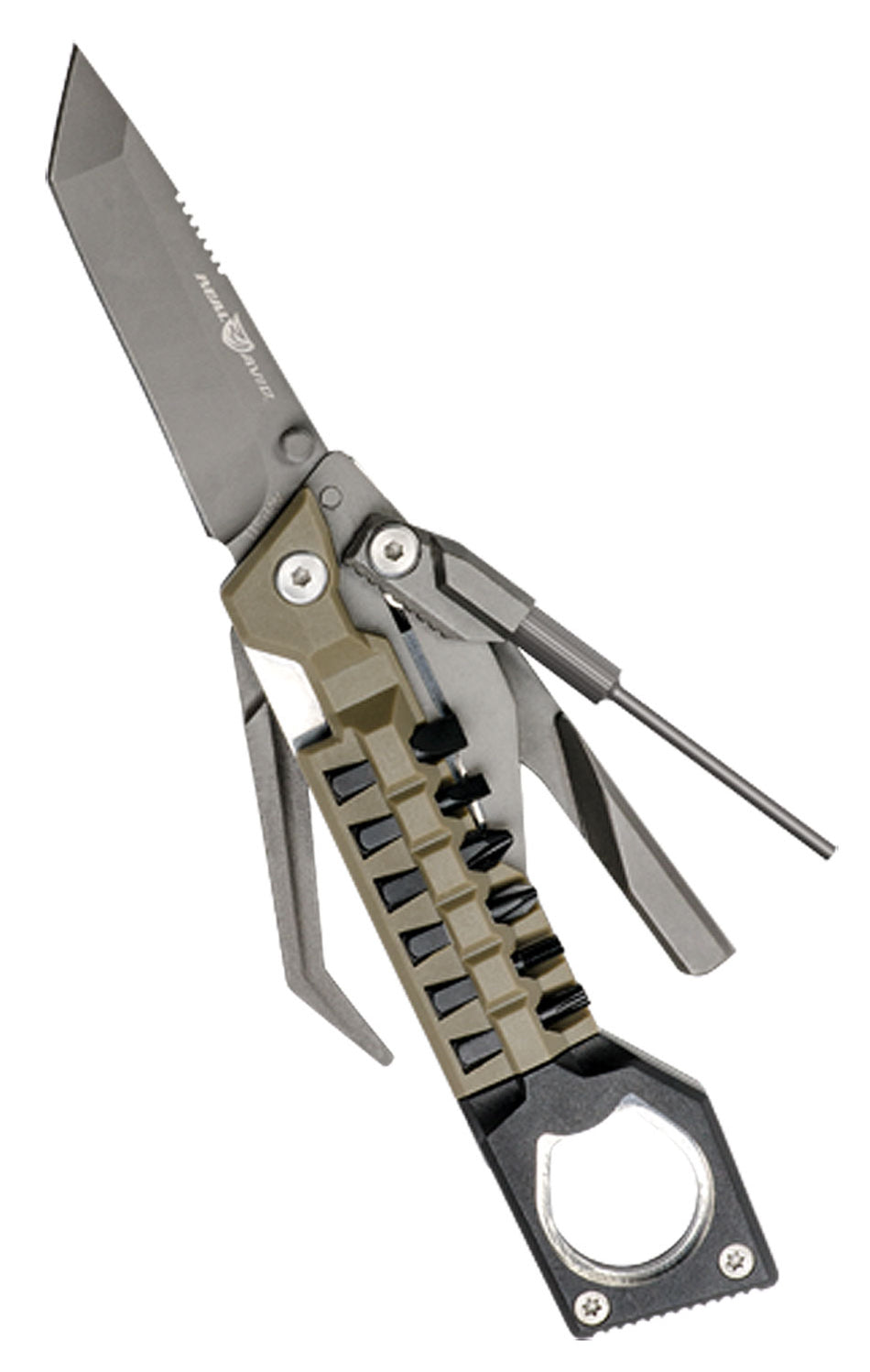 Real Avid AVPSTL Pistol Tool Silver Stainless Steel 3" Part Serrated Handgun